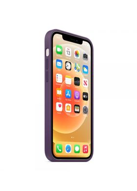 Чехол силиконовый soft-touch Apple Silicone case with Mag Safe для iPhone 12 Pro Max фиолетовый Amethyst фото