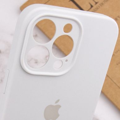 Чохол Silicone Case Full Camera Protective (AA) для Apple iPhone 14 Pro (Білий / White) фото