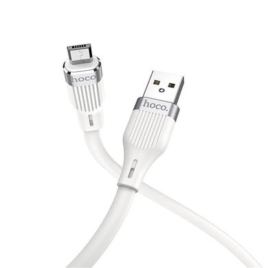 Кабель Micro-USB to USB Hoco U72 1,2 метра чорний White фото