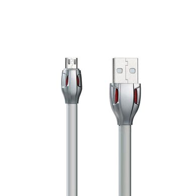 USB Cable Remax (OR) Laser RC-035m microUSB Grey 1m фото