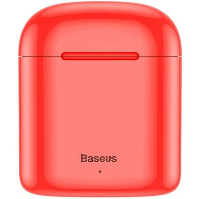 Навушники бездротові вкладиші Baseus W09 Bluetooth з мікрофоном червоні Red фото