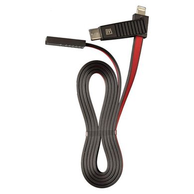 Кабель Lightning / Micro-USB / USB Type-C to USB Remax RC-072th 3in1 1 метр червоний Red фото