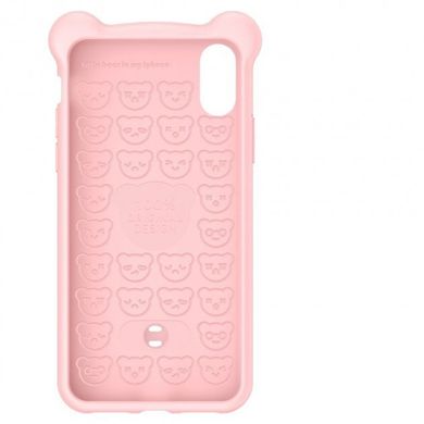 Чохол Baseus для iPhone XS Max Bear Silicone, Pink фото