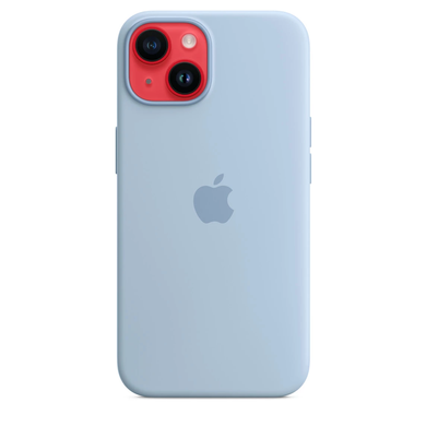 Чехол Silicone Case with Magsafe для Apple iPhone 14 Storm Blue AAA фото