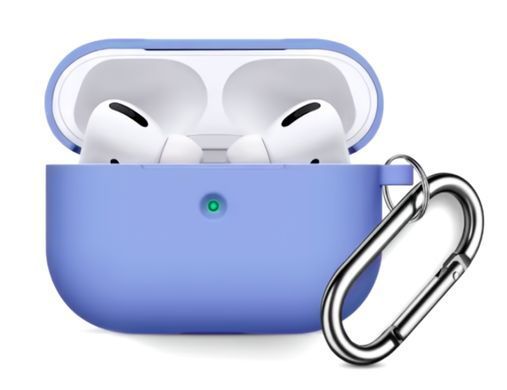 Чохол Silicone Case with Carabiner для Apple AirPods Pro 2 Sky Blue фото