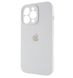 Чехол Silicone Case Full Camera Protective (AA) для Apple iPhone 14 Pro (Белый / White)