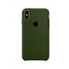 Чохол силіконовий soft-touch RCI Silicone case для iPhone Xs Max зелений Army Green