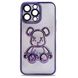 Чохол з дизайном ведмедя на iPhone 14 Pro Purple