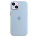 Чохол Silicone case with MagSafe для Apple iPhone 14 Sky AAA