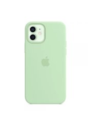 Чохол силіконовий soft-touch Apple Silicone case with Mag Safe для iPhone 12/12 Pro зелений Pistachio фото