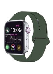Ремінець Sport Band для Apple Watch 42 / 44mm силіконовий зелений спортивний size (s) ARM Series 6 5 4 3 2 1 Dark Green фото