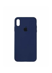Чохол Apple Silicone case для iPhone X/XS синій Deep Navy фото