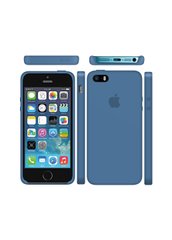 Чехол силиконовый soft-touch ARM Silicone Case для iPhone 5/5s/SE синий Denim Blue фото