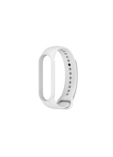 Ремешок для Xiaomi Mi Band 5 силиконовый белый White фото