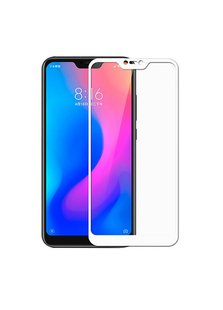 Защитное стекло с полной проклейкой для Xiaomi Redmi 6 Pro (white) фото