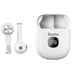 Stereo Bluetooth Headset OneDer TWS-W16 White фото