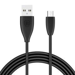 Кабель Micro-USB to USB Baseus (CAMMY-01) 1 метр чорний Black фото