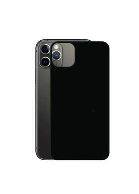 Стекло защитное на заднюю панель цветное матовое для iPhone 11 Pro Max Black фото