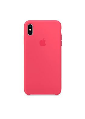 Чохол силіконовий soft-touch Apple Silicone case для iPhone Xr червоний Hibiscus фото