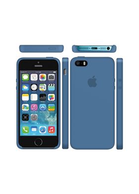 Чохол силіконовий soft-touch ARM Silicone Case для iPhone 5 / 5s / SE синій Denim Blue фото