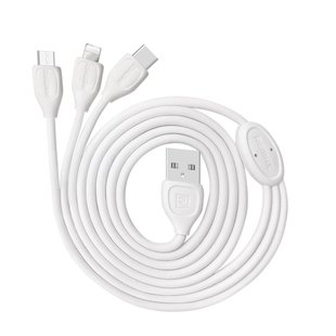 Кабель Remax Proda 3 in 1 for Type-c / Lighting / Micro-USB PC-02th White фото