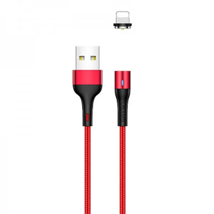 Кабель Usams US-SJ336 U29 Aluminum Alloy Magnetic Lightning Cable (2m) Black фото