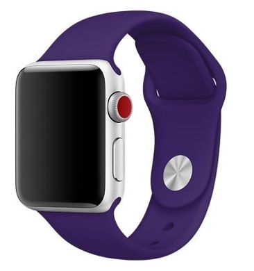 Ремінець Sport Band для Apple Watch 42 / 44mm силіконовий фіолетовий спортивний ARM Series 6 5 4 3 2 1 Ultraviolet фото