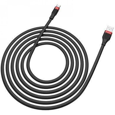 Кабель Micro-USB to USB Hoco U72 1,2 метра чорний Black фото