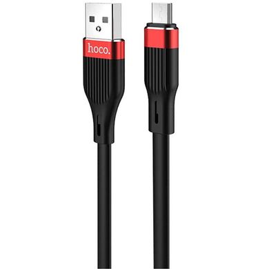 Кабель Micro-USB to USB Hoco U72 1,2 метра чорний Black фото