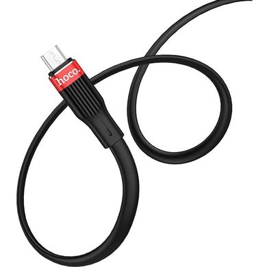 Кабель Micro-USB to USB Hoco U72 1,2 метра черный Black фото