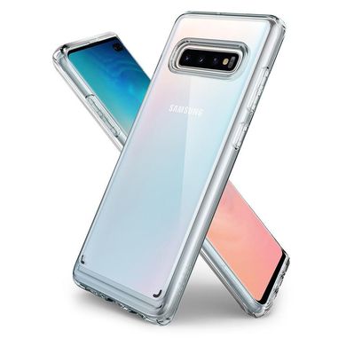 Чехол противоударный Spigen Original Ultra Hybrid Crystal для Samsung Galaxy S10 Plus силиконовый прозрачный Clear фото