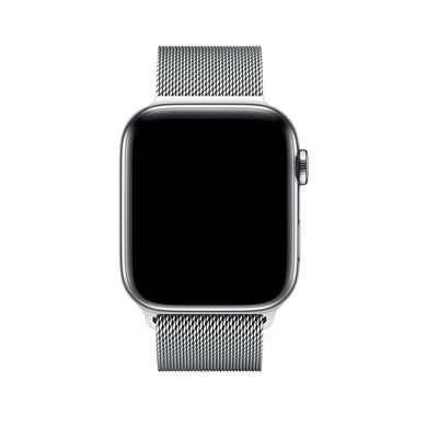 Ремешок Milanese Loop для Apple Watch 42/44mm металлический серебристый магнитный ARM Series 6 5 4 3 2 1 Silver фото