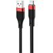USB Cable Hoco U72 Forest Silicone MicroUSB Black 1.2m