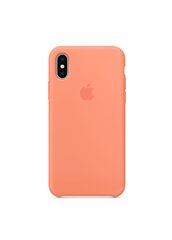 Чохол силіконовий soft-touch ARM Silicone case для iPhone X / Xs помаранчевий Nectarine фото