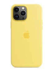 Чохол силіконовий soft-touch Apple Silicone case with Animation для iPhone 13 Pro Max жовтий Lemon Zest фото