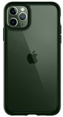 Чехол противоударный Spigen Original Ultra Hybrid для iPhone 11 Pro зеленый ТПУ+стекло Midnight Green фото