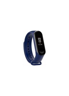 Ремешок для Xiaomi Mi Band 3/4 силиконовый синий Midnight Blue фото