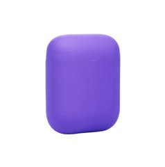 Силиконовый чехол для Airpods 1/2 фиолетовый ARM тонкий Purple фото