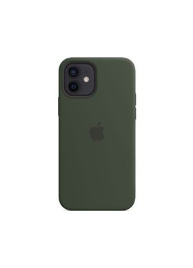 Чехол силиконовый soft-touch Apple Silicone case для iPhone 12/12 Pro зеленый Cyprus green фото