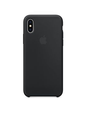 Чохол силіконовий soft-touch Apple Silicone case для iPhone Xs Max чорний Black фото