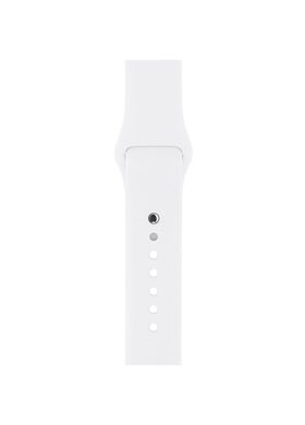 Ремінець Sport Band для Apple Watch 38 / 40mm силіконовий білий спортивний ARM Series 6 5 4 3 2 1 White фото