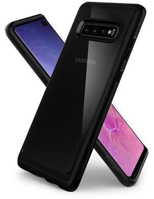 Чохол протиударний Spigen Original Ultra Hybrid для Samsung Galaxy S10 Plus чорний ТПУ + скло Matte Black фото