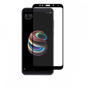 Защитное стекло с полной проклейкой для Xiaomi Redmi 5+(black) фото