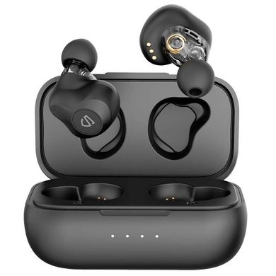 Навушники бездротові вакуумні SoundPeats TrueNgine SE Bluetooth з мікрофоном чорні Black фото