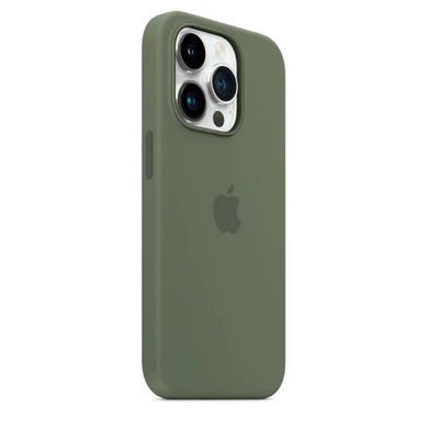 Чохол Apple Silicone case with MagSafe для iPhone 14 Pro Olive AAA фото