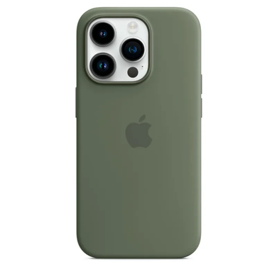 Чохол Apple Silicone case with MagSafe для iPhone 14 Pro Olive ААА фото