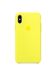 Чохол силіконовий soft-touch ARM Silicone case для iPhone X / Xs жовтий Flash фото