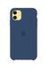 Чехол силиконовый soft-touch Apple Silicone Case для iPhone 11 синий Blue Cobalt