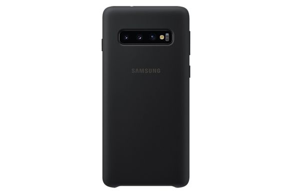 Чехол силиконовый soft-touch Silicone Cover для Samsung S10 Plus черный Black фото
