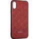 Jesco Leather Case for iPhone X/XS Red